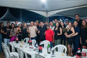 Deputada Danielle do Vale e Murilo Galdino são recebidos por Paulo Sérgio na celebração dos 31 anos de Marcação