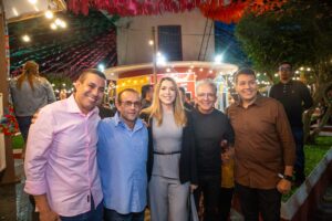 Nabor Wanderley e Olívia Motta prestigiam Festa de Santo Antônio em Solânea a convite do prefeito Jucian Jad