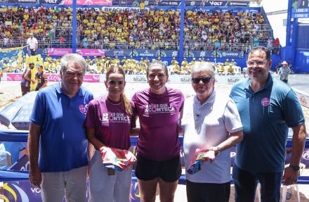 João Azevêdo e Lindolfo Pires prestigiam final do Circuito Brasileiro de Vôlei de Praia (CBVP)