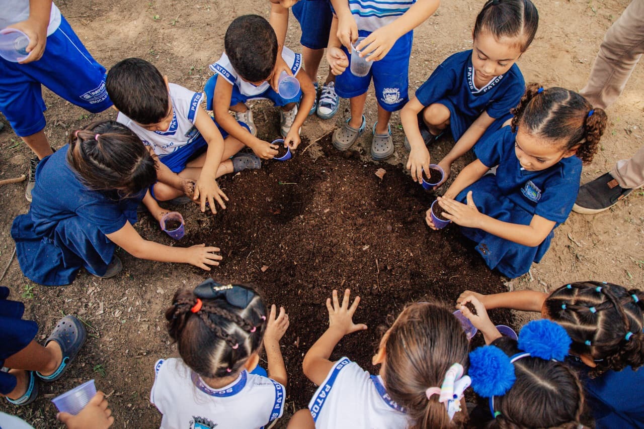 Natureza e infância: Patos apresenta projeto do Parque da Infância e realiza plantio de 50 mudas