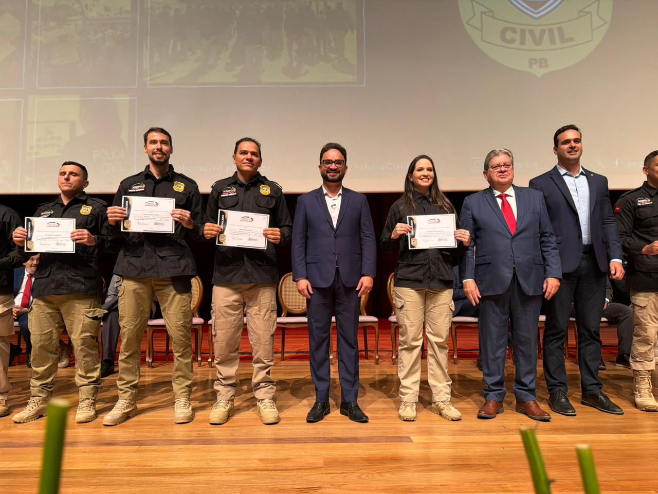Tibério diz que Paraíba vive dia histórico durante solenidade de formatura da terceira turma da Polícia Civil
