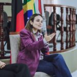 Primeira-dama participa de debate sobre equidade de gênero e liderança feminina no judiciário paraibano, em Bananeiras