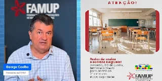 FAMUP alerta redes de ensino da Paraíba sobre prazo final para adesão ao 2º ciclo do Programa Dinheiro Direto na Escola (PDDE) Equidade, até terça-feira (30) de junho