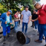 Leo Bezerra acompanha fiscalização e exige correção de ligação irregular em afluente do Rio Cuiá