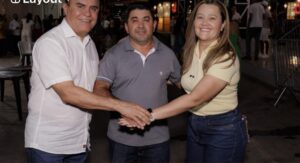 Larucia Sá prestigia o Santana Junina ao lado do deputado Wilson Santiago e do vereador João de Cazuza em Santana de Mangueira