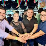 Deputados Wilson Santiago e Wilson Filho prestigiam São Pedro de Belém e recebem o apoio de Mirelly Kalinier