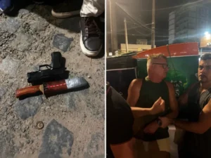 Homem com simulacro e faca é preso após invadir comitê e ameaçar Ricardo Coutinho em João Pessoa