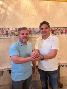 Murilo Galdino recebe apoio de Giovanni Freire, presidente do SINDRAS-PB