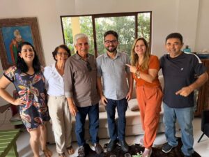 CAMPANHA GIGANTE: Tibério Limeira recebe apoio do ex-vereador Geraldo Amorim em sua pré-candidatura a deputado estadual