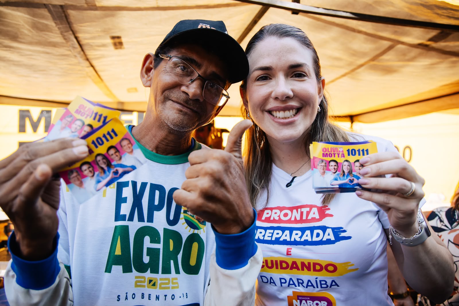 Hugo e Olívia visitam mercados de Patos, prestam contas e apresentam propostas para produtores, agricultores e feirantes