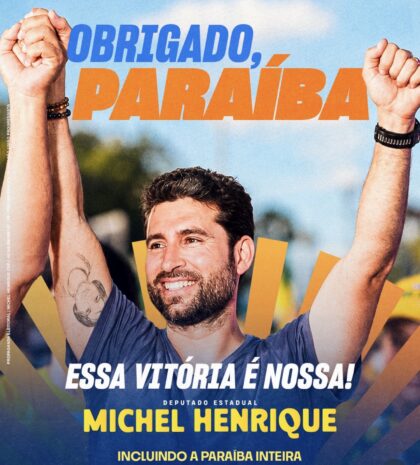 Michel Henrique é reeleito para segundo mandato e agradece aos paraibanos pela confiança em seu trabalho