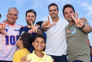 Com grande mobilização política, Michel Henrique participa de carreata ao lado de Lucas Ribeiro, Nabor Wanderley e Netinho de Lando em Lucena