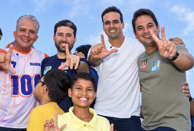 Com grande mobilização política, Michel Henrique participa de carreata ao lado de Lucas Ribeiro, Nabor Wanderley e Netinho de Lando em Lucena